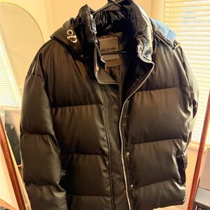 Maniere De Voir Black Puffer Jacket